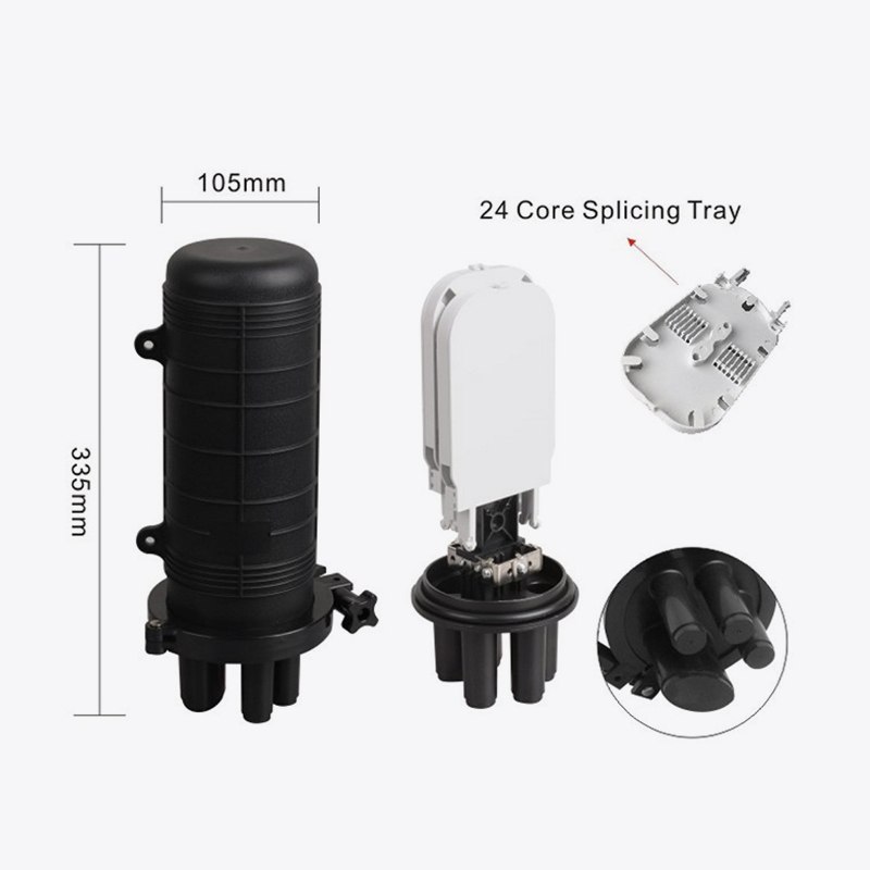 T6-104H 48 Core Fiber Optic Splice Closure